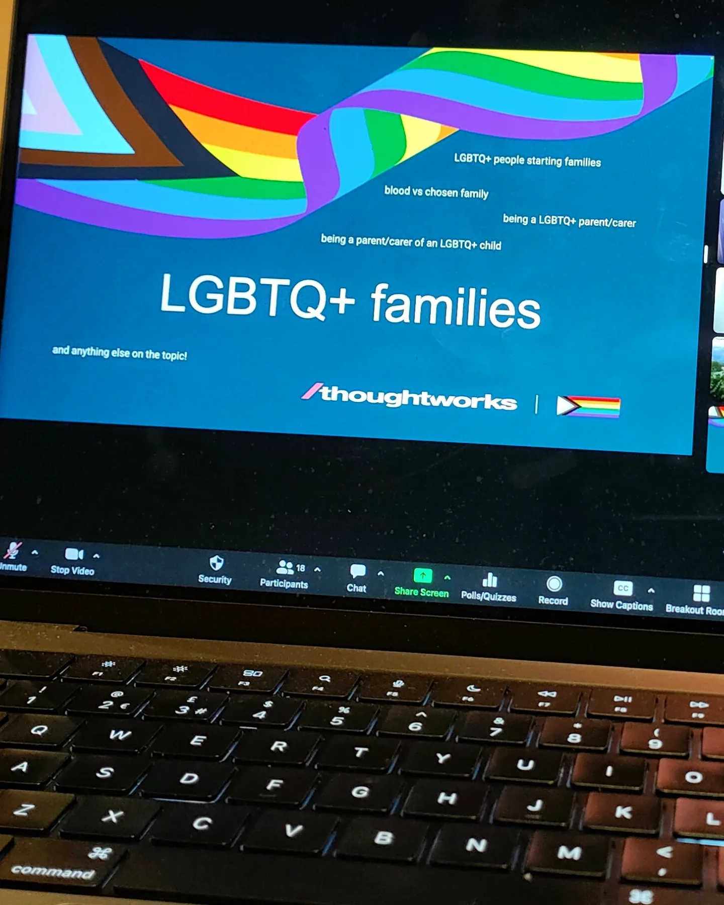 An online LGBTQ+ Families event organised by our LGBTQ+ employee network for LGBT History Month