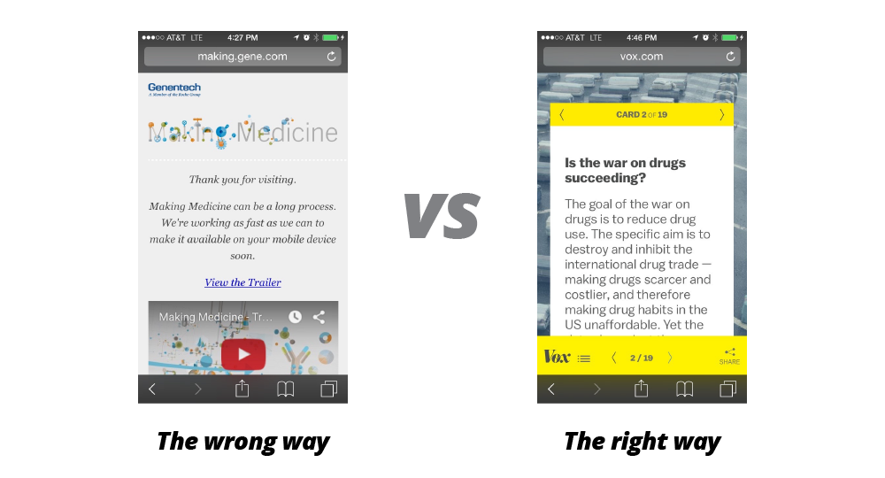The mobile and social experiences for your content need to be outstanding. The mobile and social experiences for your content need to be outstanding.