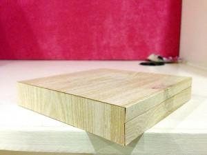 This wooden box has nothing to signify that it opens wooden box without evidence that it opens