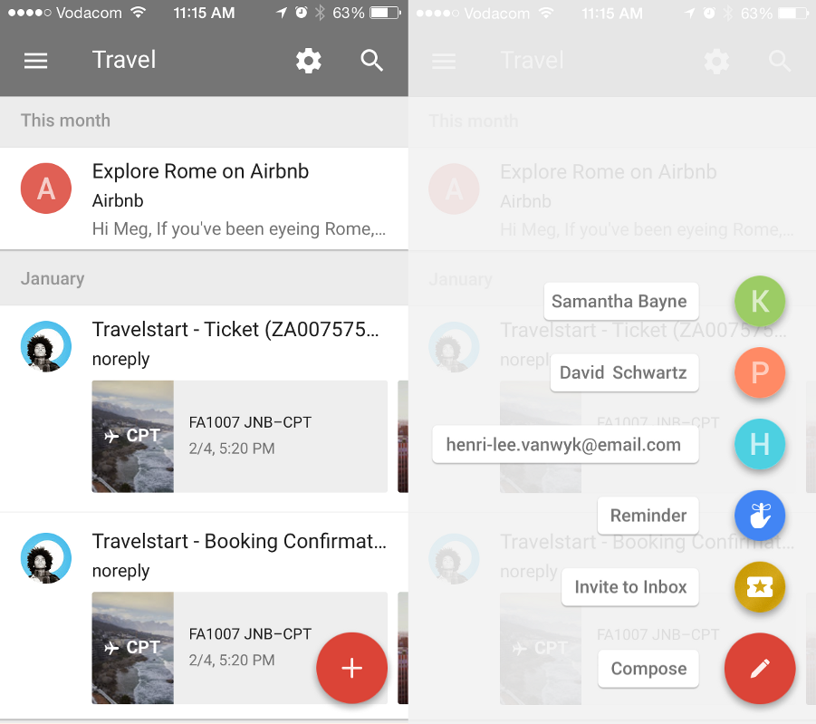 The Google Inbox Floating Action Button The Google Inbox Floating Action Button feature